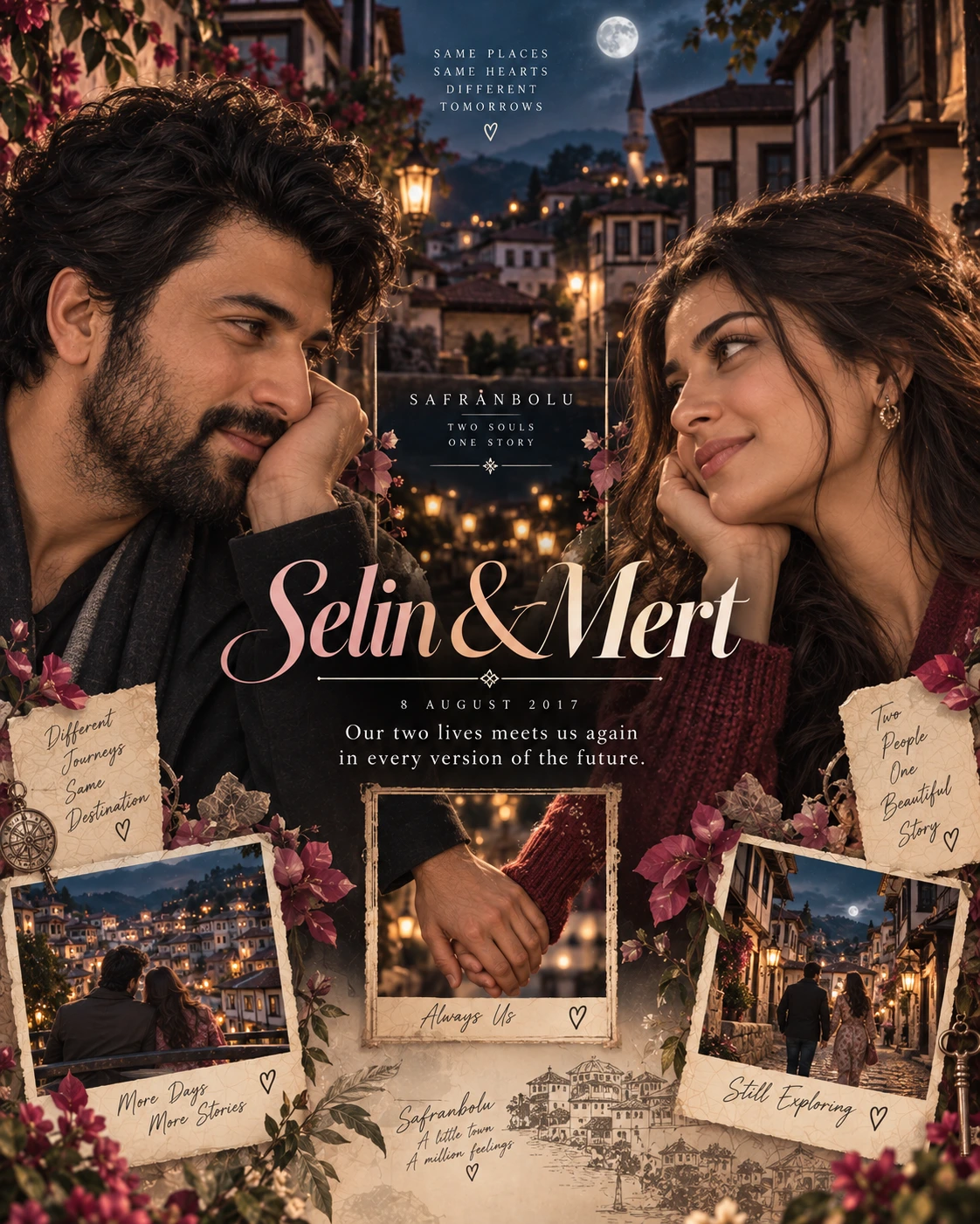 Safranbolu Joined Hands Two Souls — Wedding AI poster reference