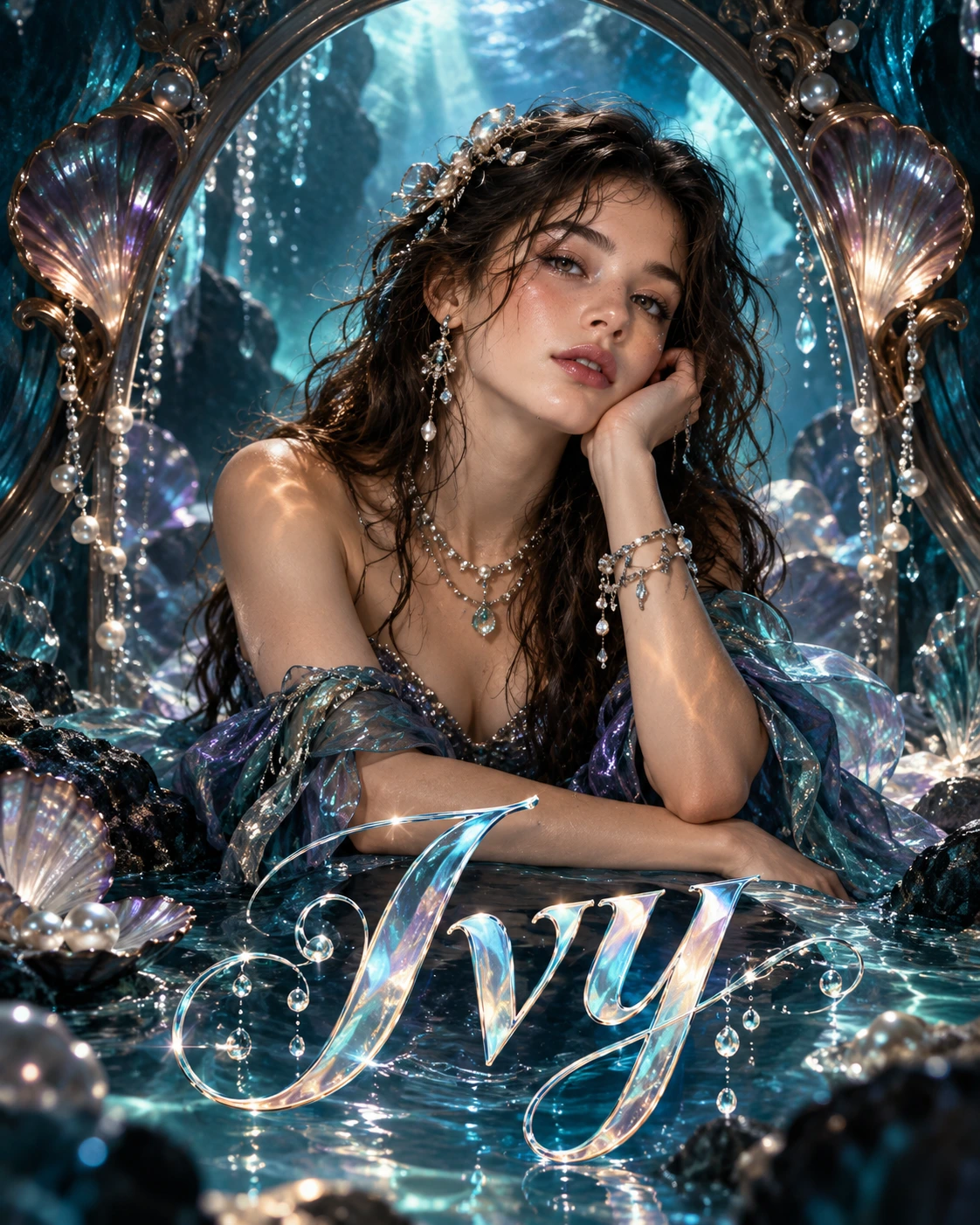 Ivy — Sea Witchery Framed Space Profile Poster — Instagram Posts AI poster reference