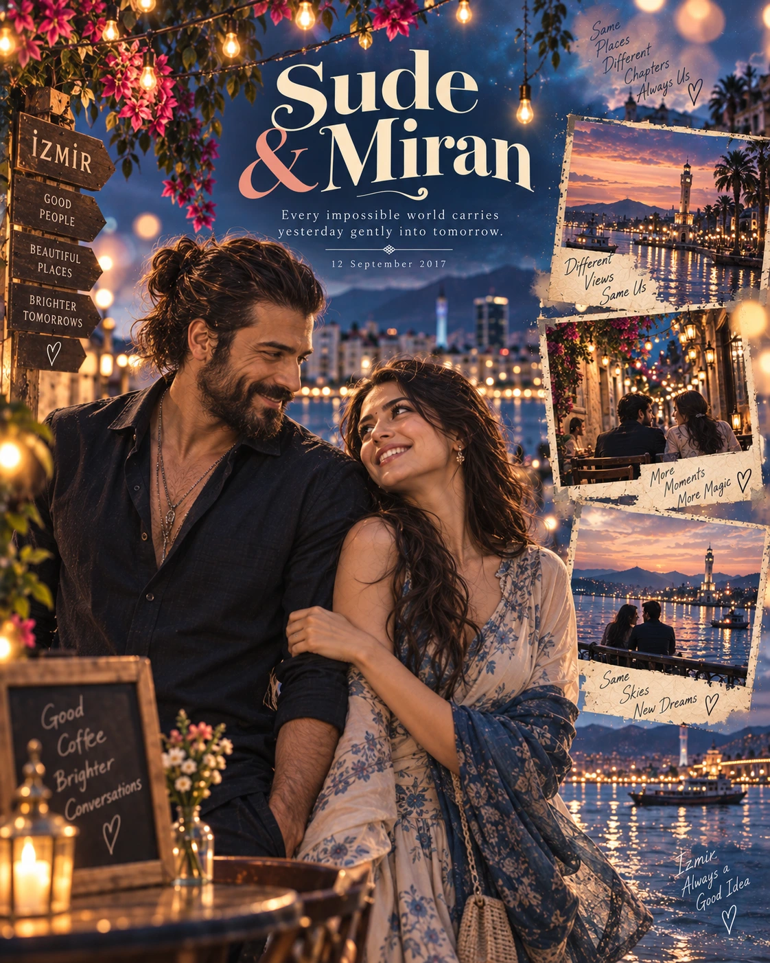 Izmir Bokeh Vignettes Surreal Romance — Engagement AI poster reference
