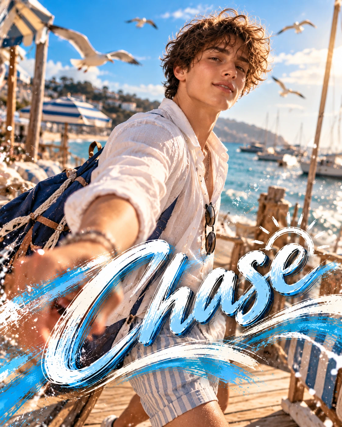 Chase — Coastal Prep Motion Energy Profile Poster — Instagram Posts AI poster reference