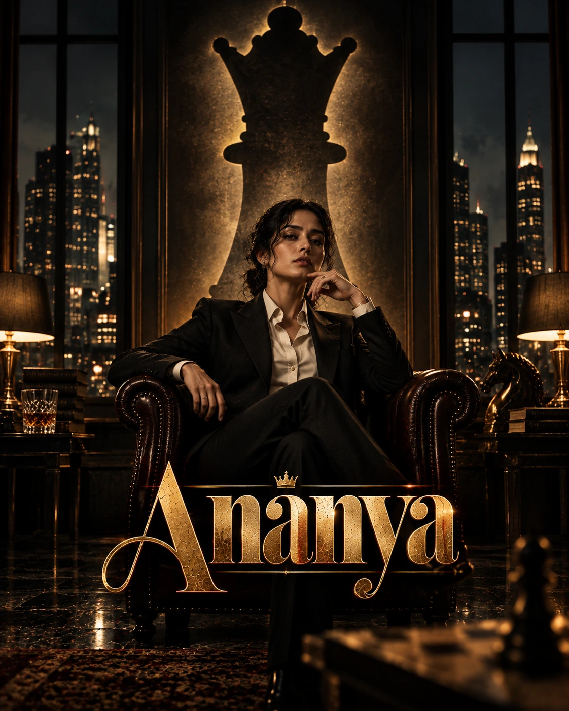 Ananya — Crime Saga Minimal Symbol Instagram Poster — Instagram Posts AI poster reference