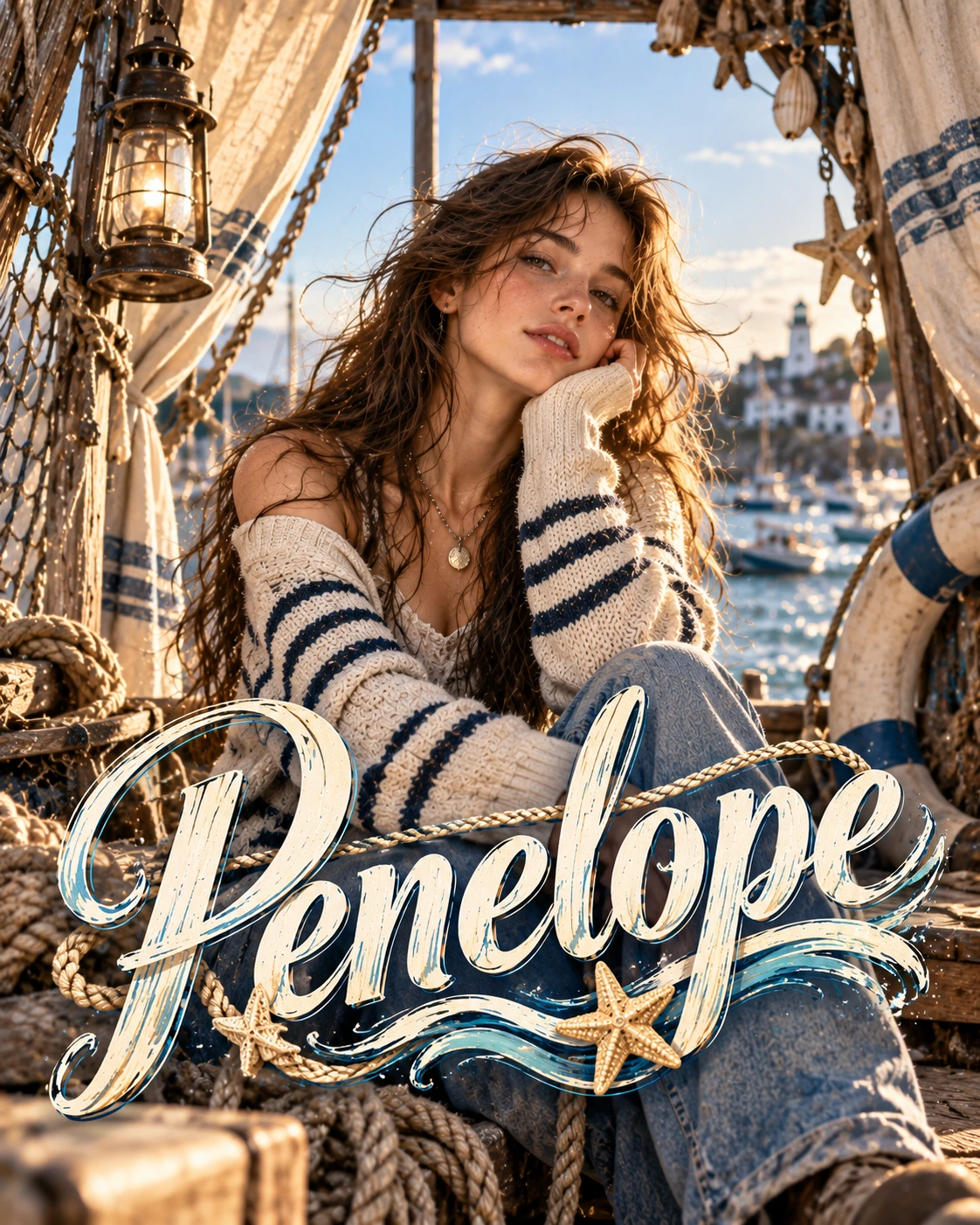 Penelope — Fisherman Aesthetic Framed Space Profile Poster — Instagram Posts AI poster reference