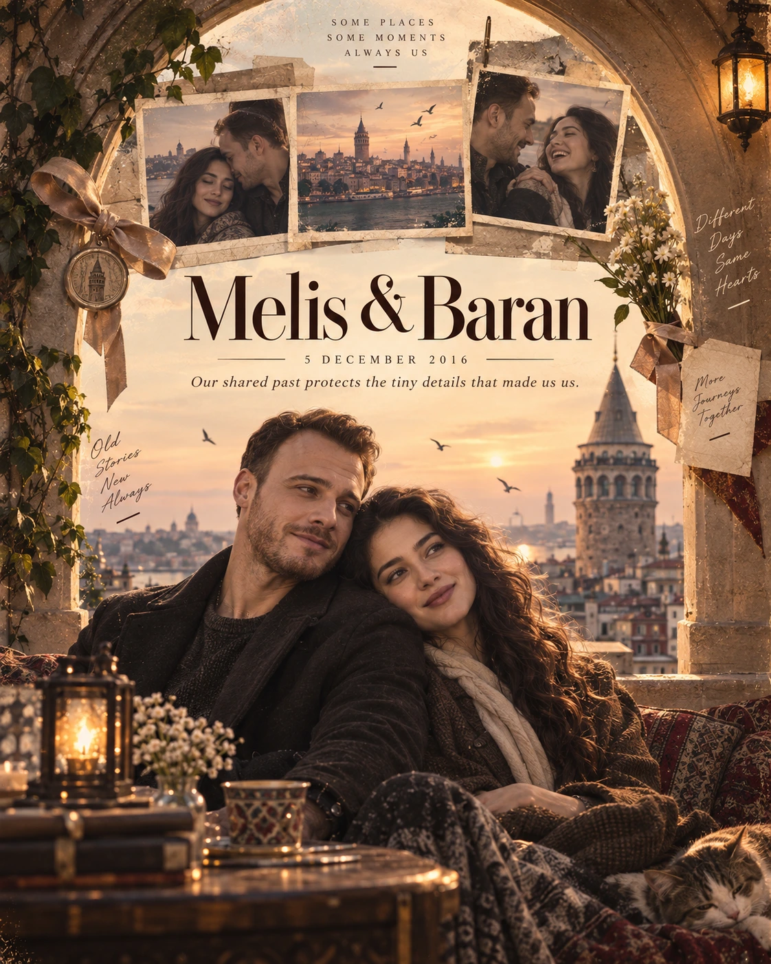 Galata Memory Portal Nostalgic Romance — Anniversary AI poster reference