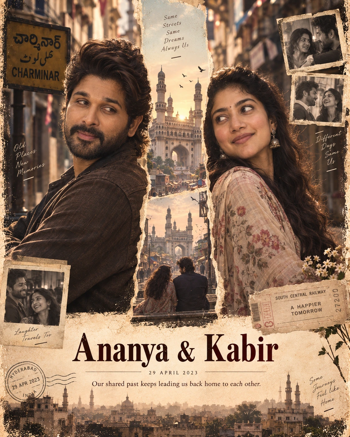 Old City Lane Horizon Window Nostalgic Romance — Anniversary AI poster reference