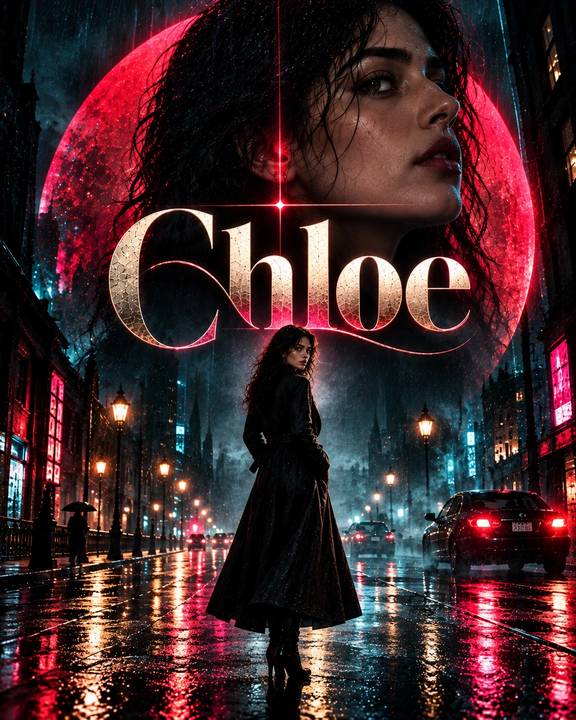 Chloe — Neo Noir Minimal Symbol Instagram Poster — Instagram Posts AI poster reference