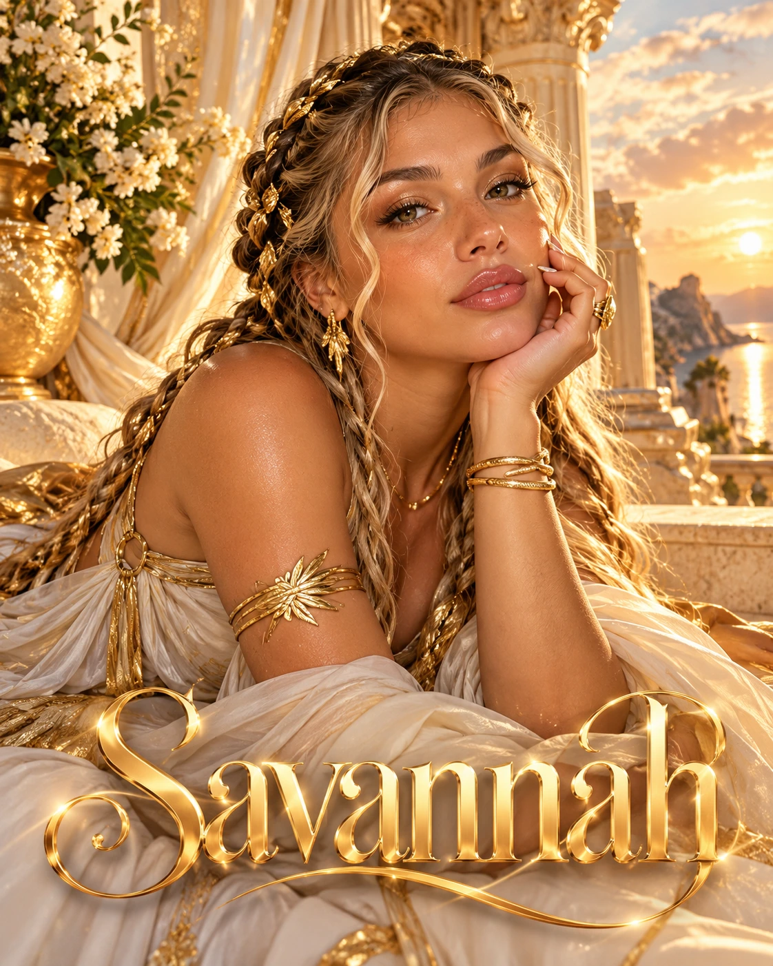 Savannah — Goddess Complex Editorial Closeup Profile Poster — Instagram Posts AI poster reference