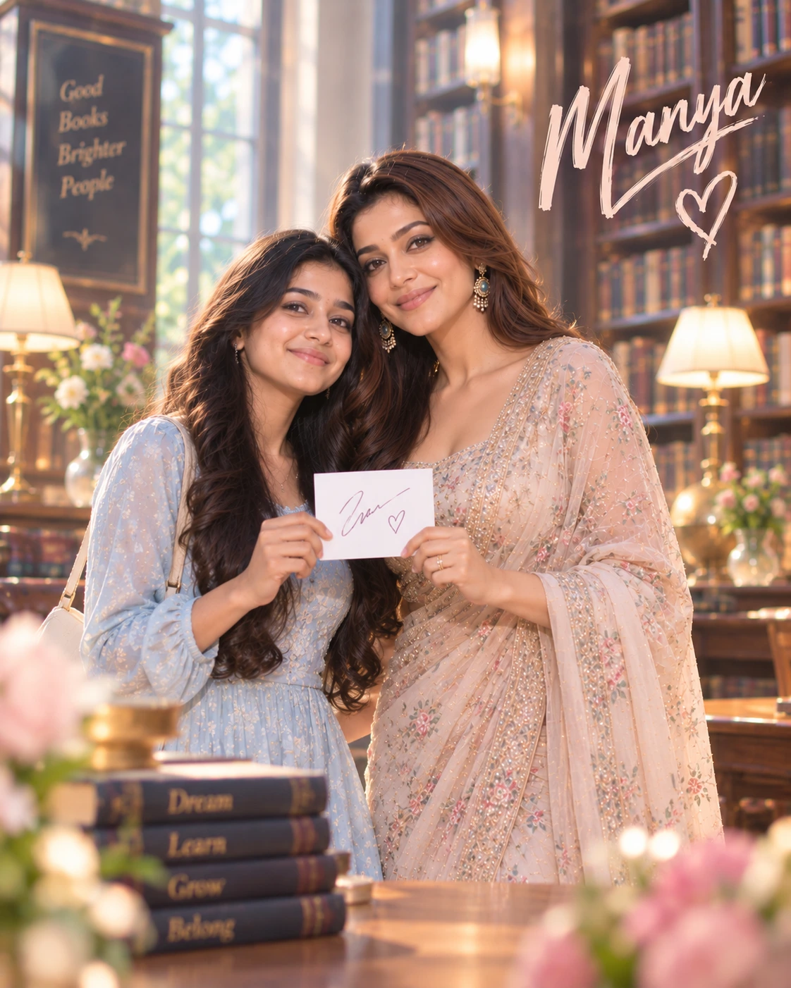 Manya with Kajal Aggarwal — Pastel Editorial Softness Dream Poster — Instagram Posts AI poster reference