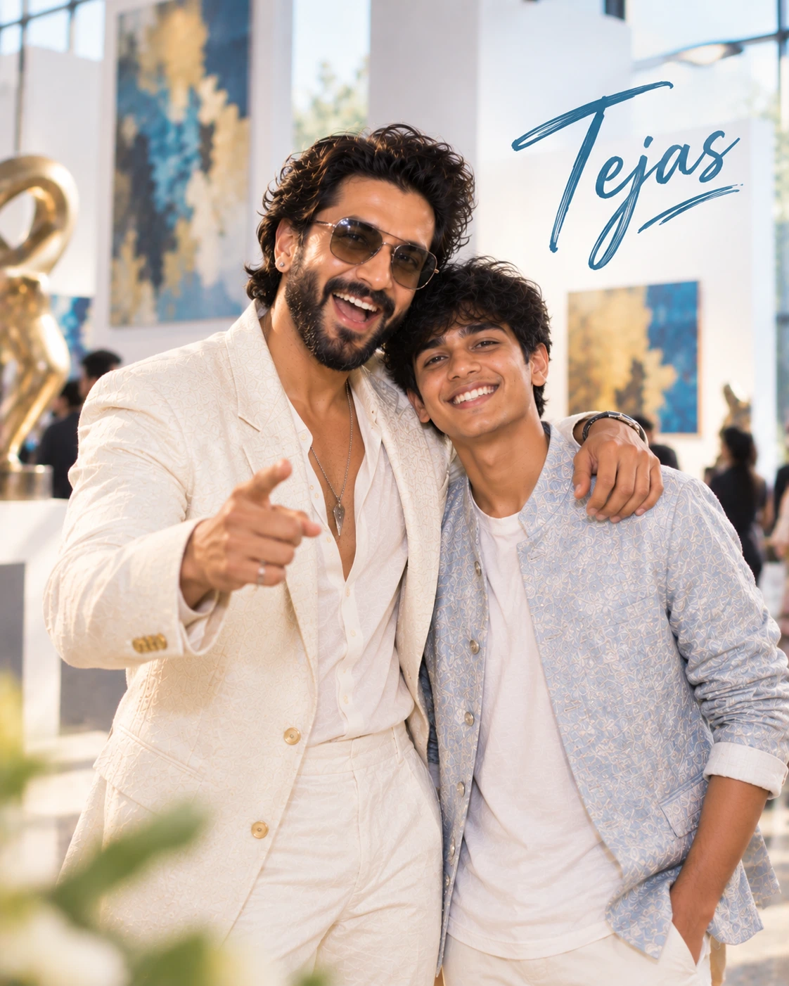 Tejas with Ranveer Singh — High-Key Daylight Clarity Dream Poster — Instagram Posts AI poster reference