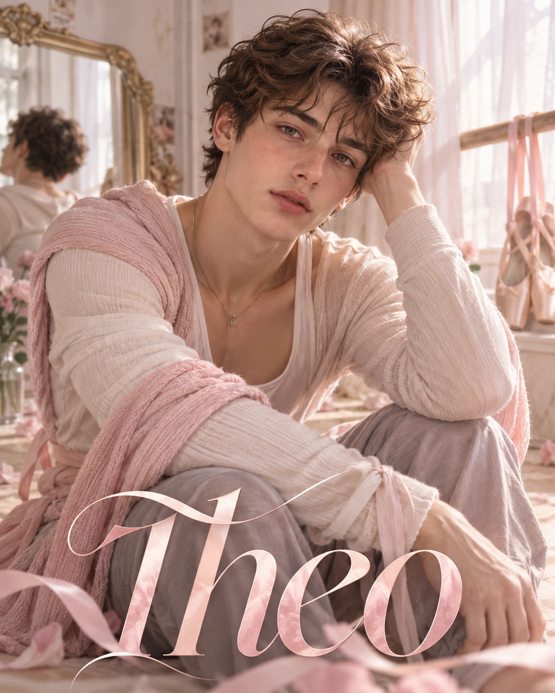 Theo — Balletcore Editorial Closeup Profile Poster — Instagram Posts AI poster reference