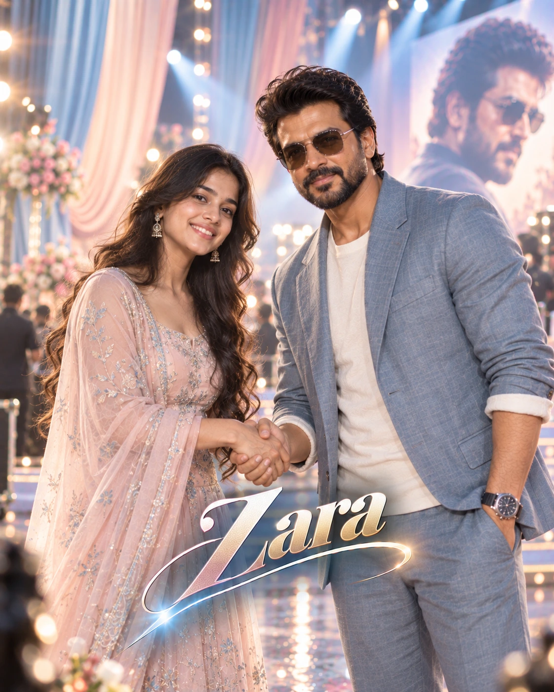 Zara with Ram Charan — Pastel Editorial Softness Dream Poster — Instagram Posts AI poster reference