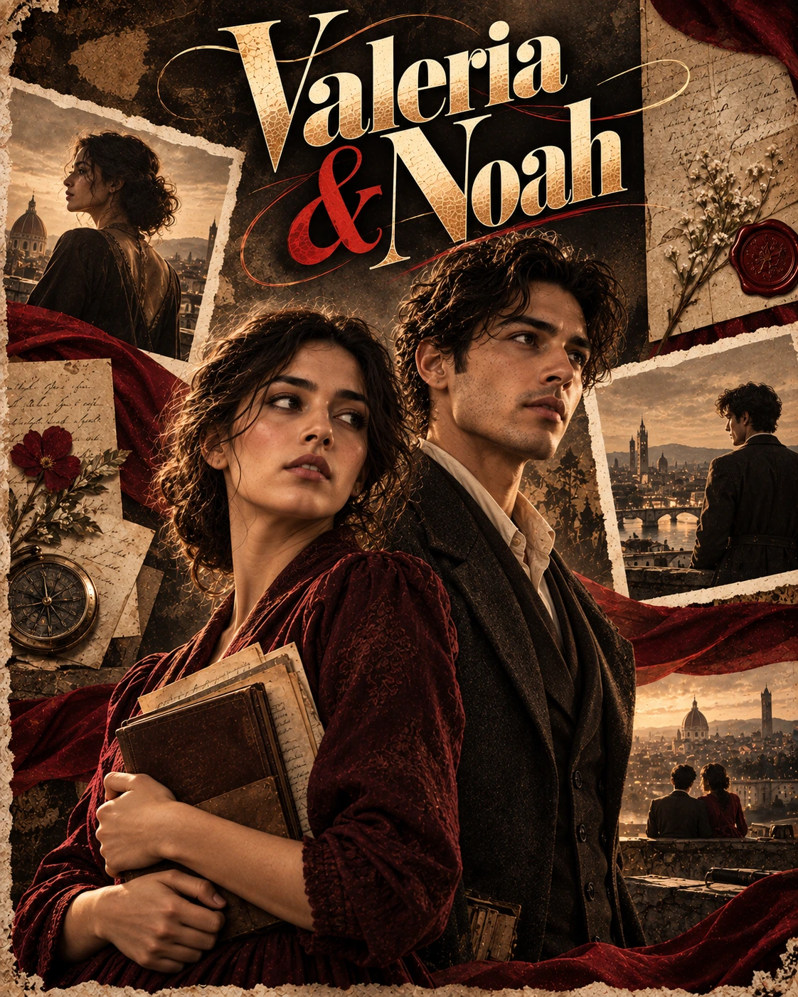 Valeria & Noah — Prestige Biopic Layered Memory Instagram Poster — Instagram Posts AI poster reference