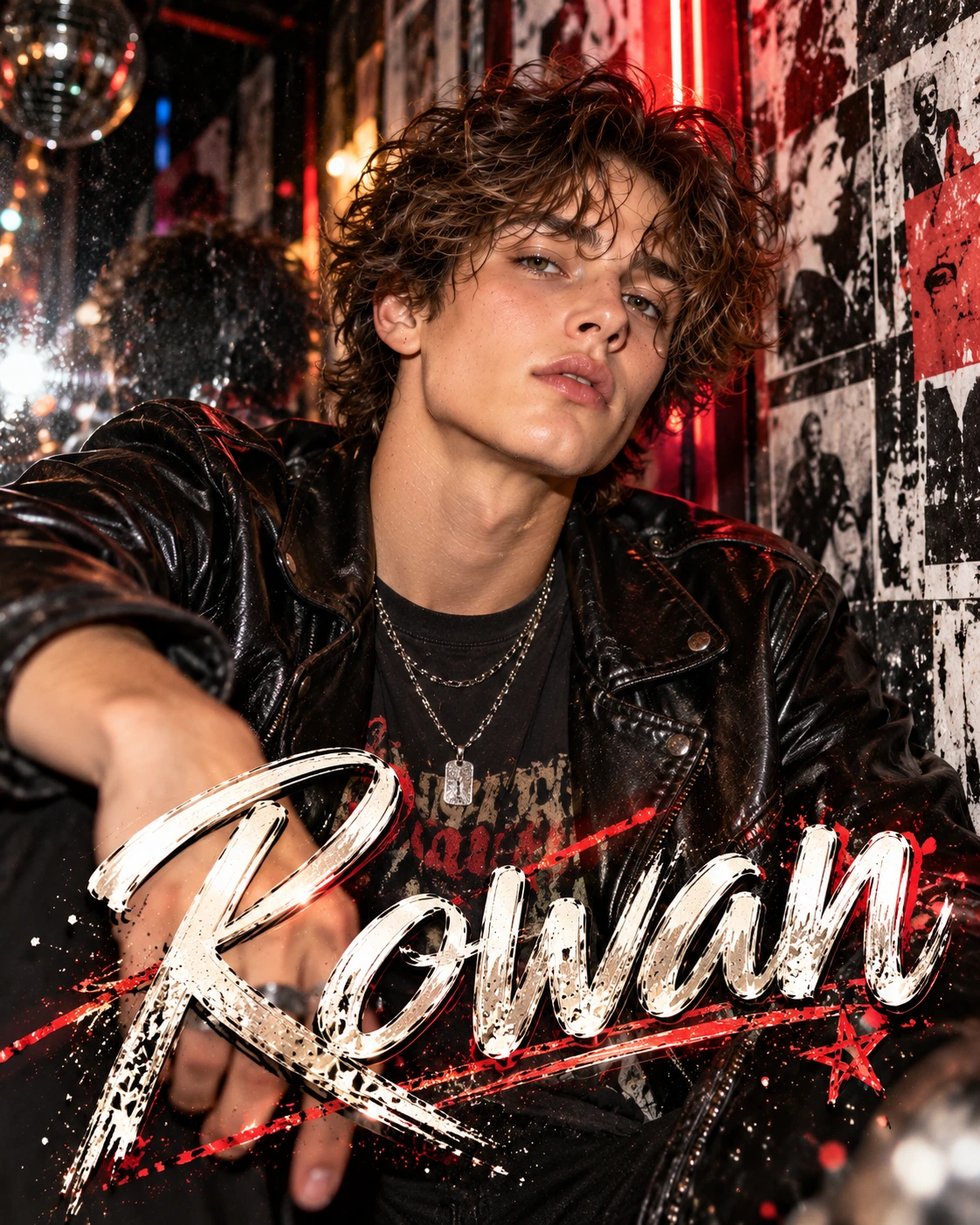 Rowan — Indie Sleaze Revival Editorial Closeup Profile Poster — Instagram Posts AI poster reference