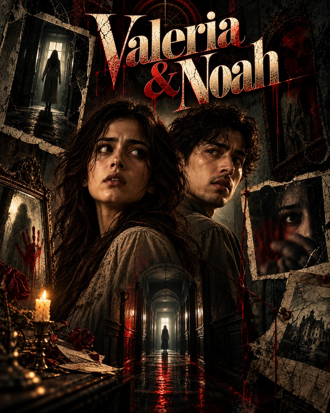 Valeria & Noah — Psychological Horror Layered Memory Instagram Poster — Instagram Posts AI poster reference