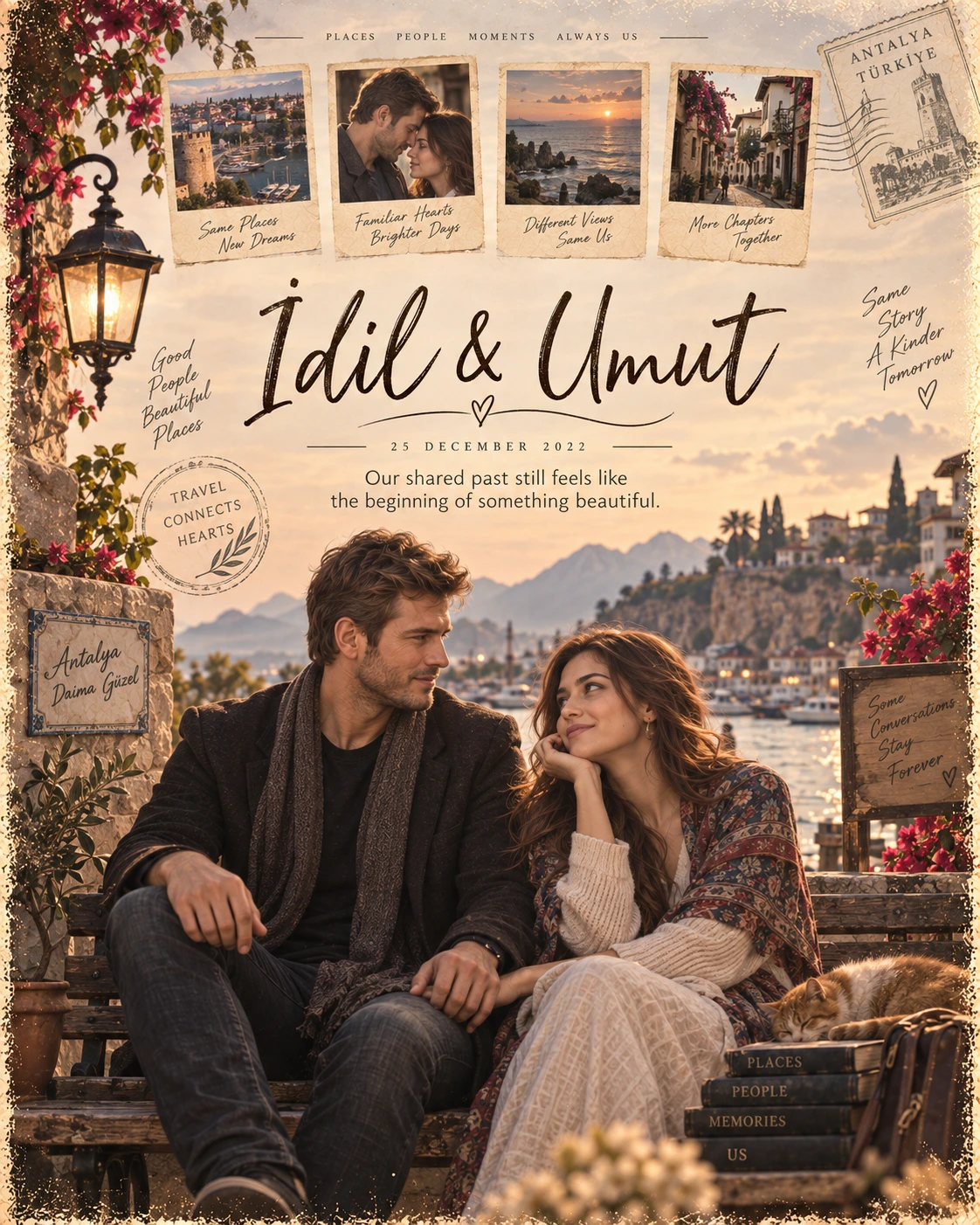 Antalya Quiet Thumbnails Nostalgic Romance — Anniversary AI poster reference