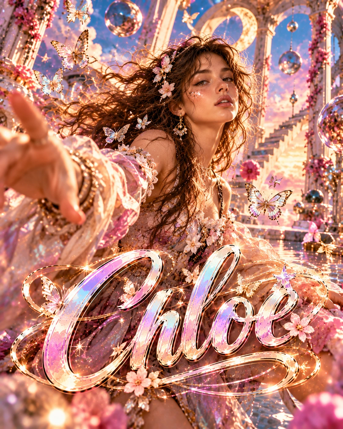 Chloe — Surreal Soirée Motion Energy Profile Poster — Instagram Posts AI poster reference