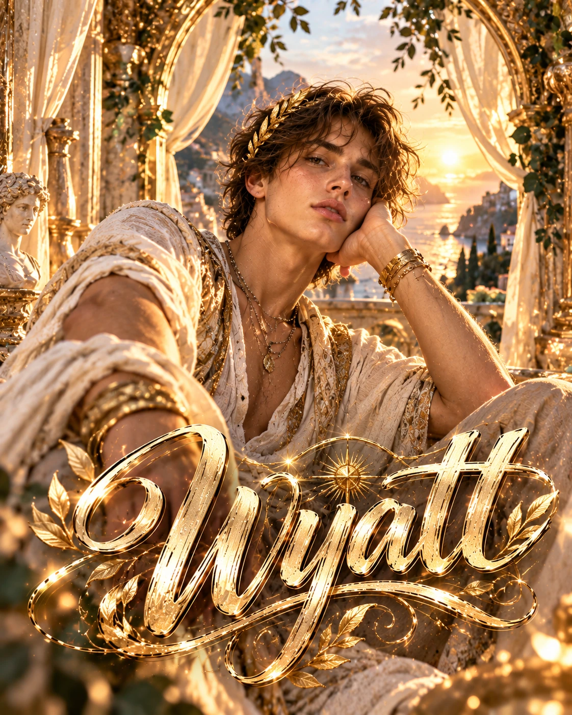 Wyatt — Goddess Complex Framed Space Profile Poster — Instagram Posts AI poster reference