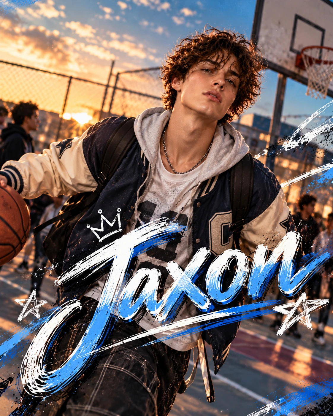 Jaxon — Blokette Sporty Prep Motion Energy Profile Poster — Instagram Posts AI poster reference