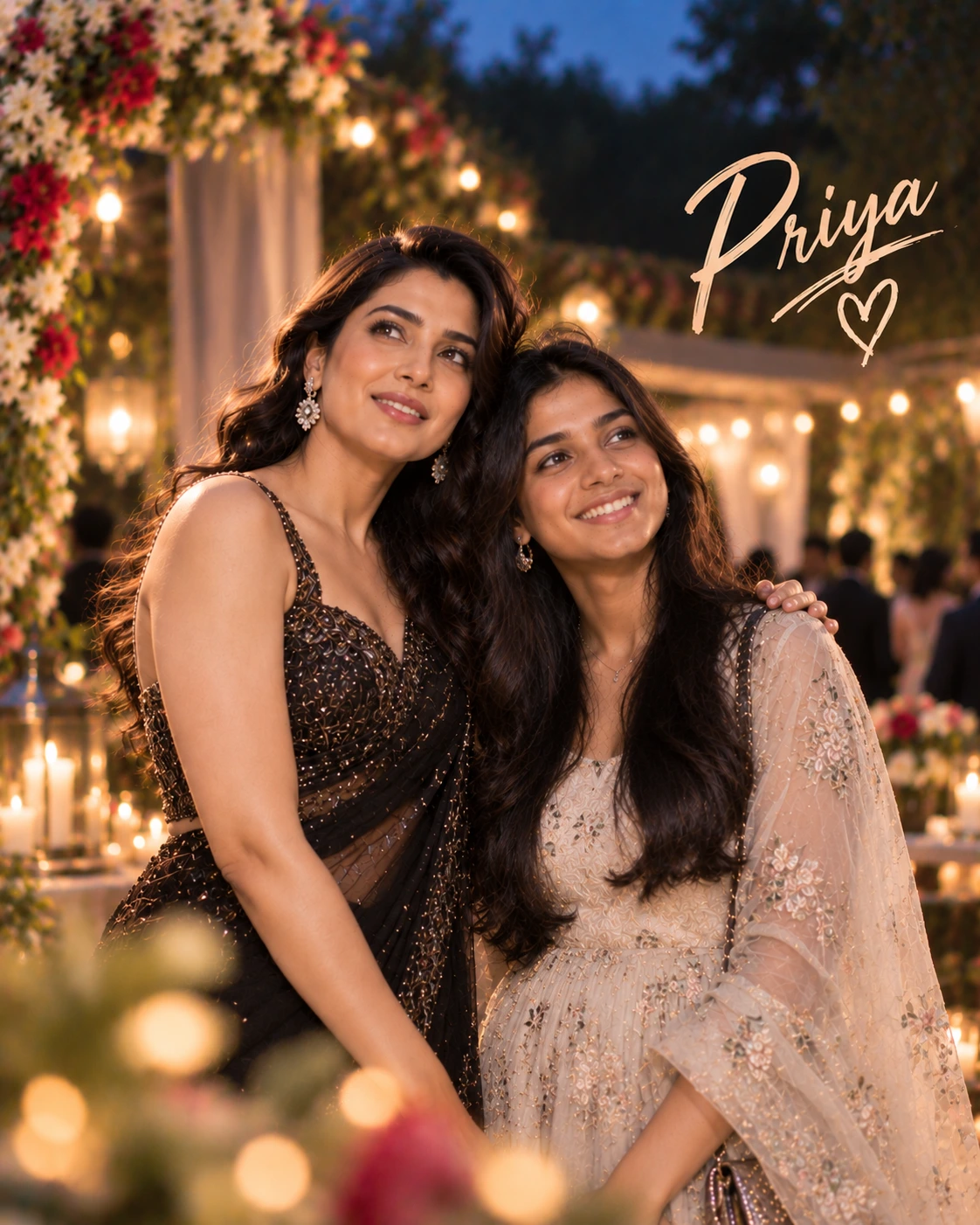 Priya with Samantha Ruth Prabhu — Cinematic Shadow-And-Rim Contrast Dream Poster — Instagram Posts AI poster reference