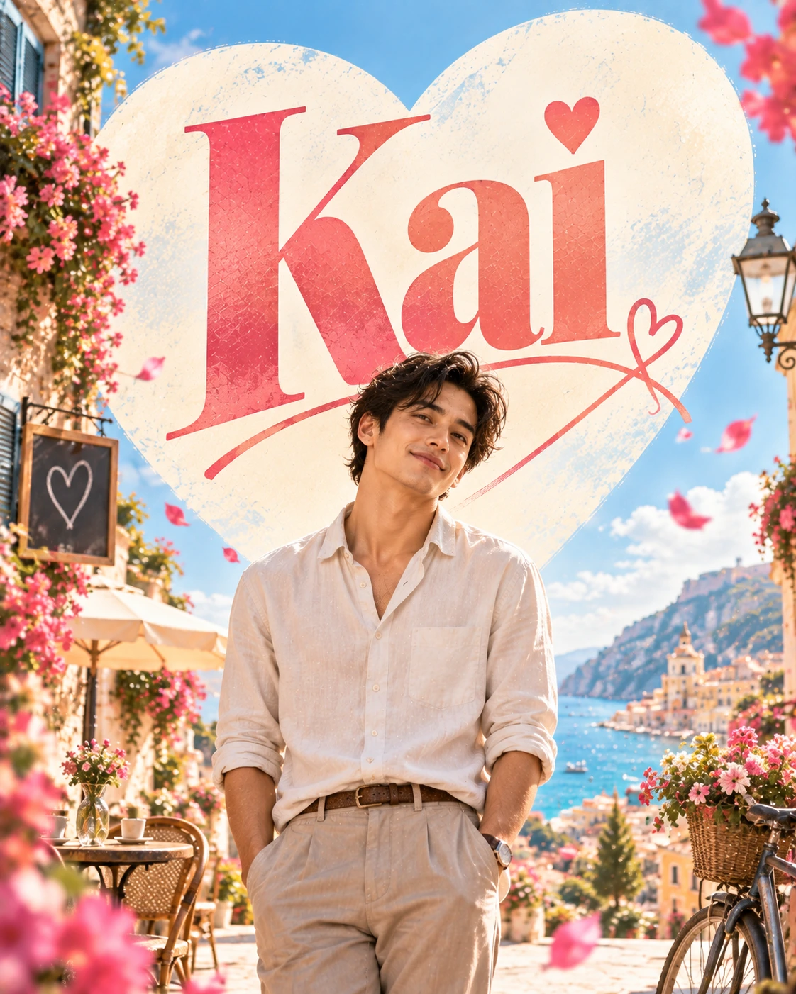 Kai — Romantic Comedy Minimal Symbol Instagram Poster — Instagram Posts AI poster reference