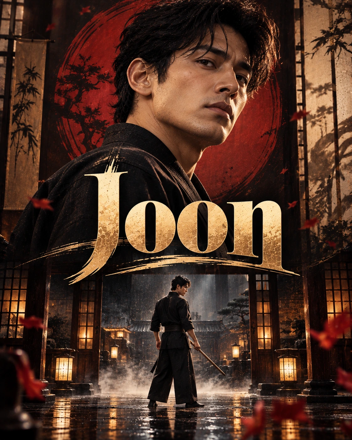 Joon — Martial Arts Towering Portrait Instagram Poster — Instagram Posts AI poster reference