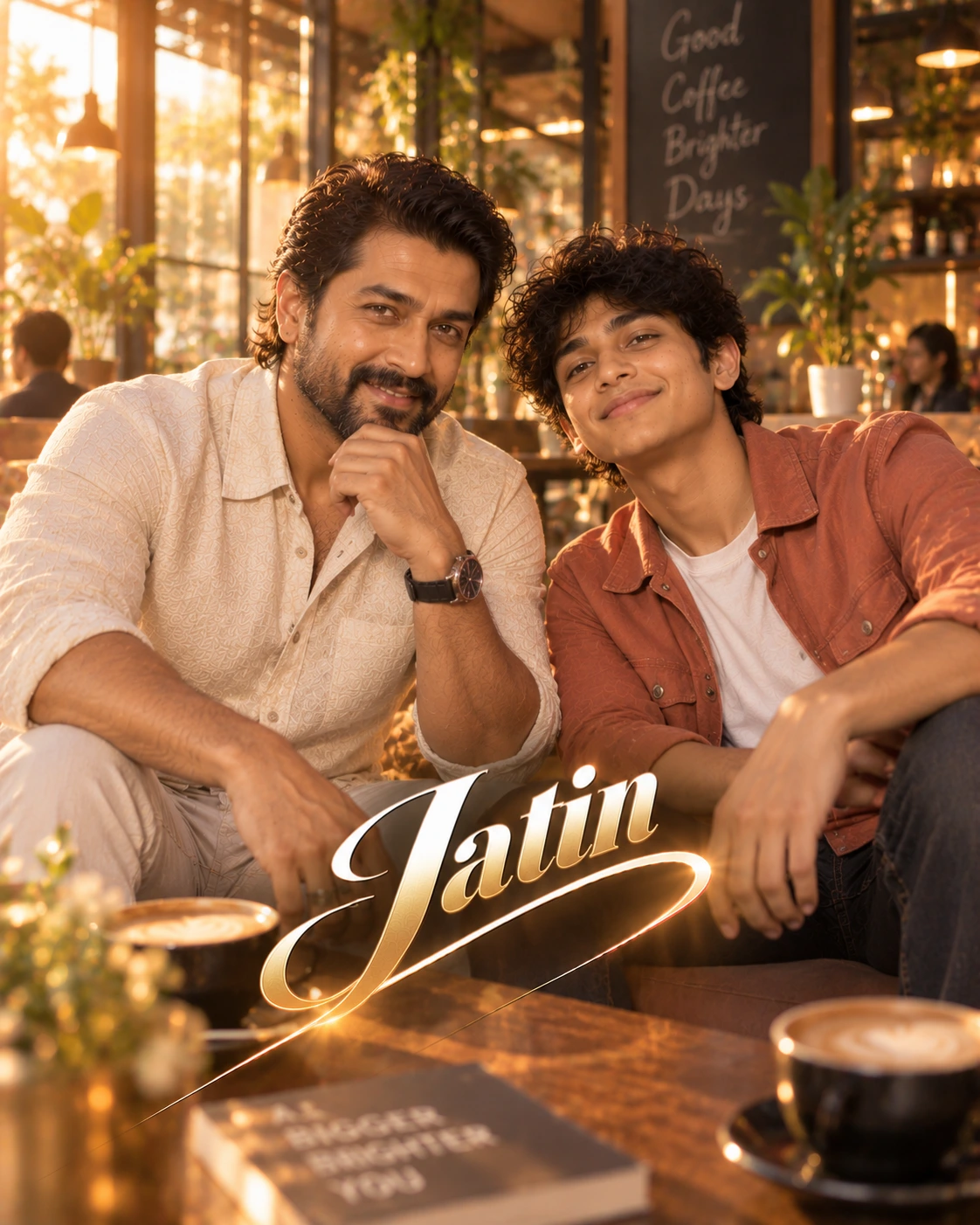 Jatin with Suriya — Golden-Hour Glow Dream Poster — Instagram Posts AI poster reference