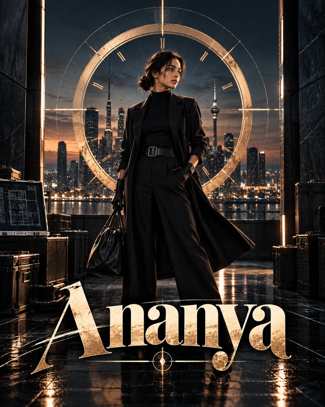 Ananya — Heist Thriller Minimal Symbol Instagram Poster — Instagram Posts AI poster reference