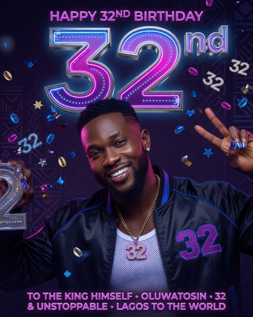 32nd Birthday Poster reference poster