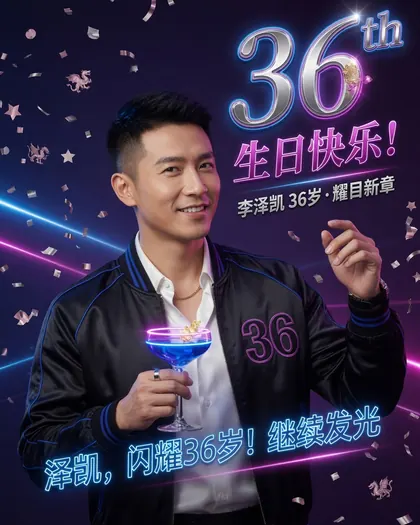 36th Birthday Poster — Birthday AI poster reference