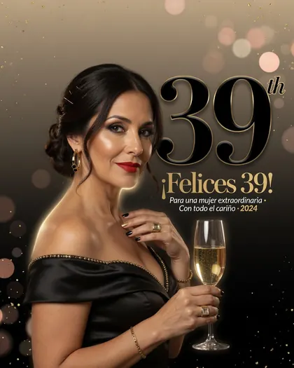 39th Birthday Poster — Birthday AI poster reference