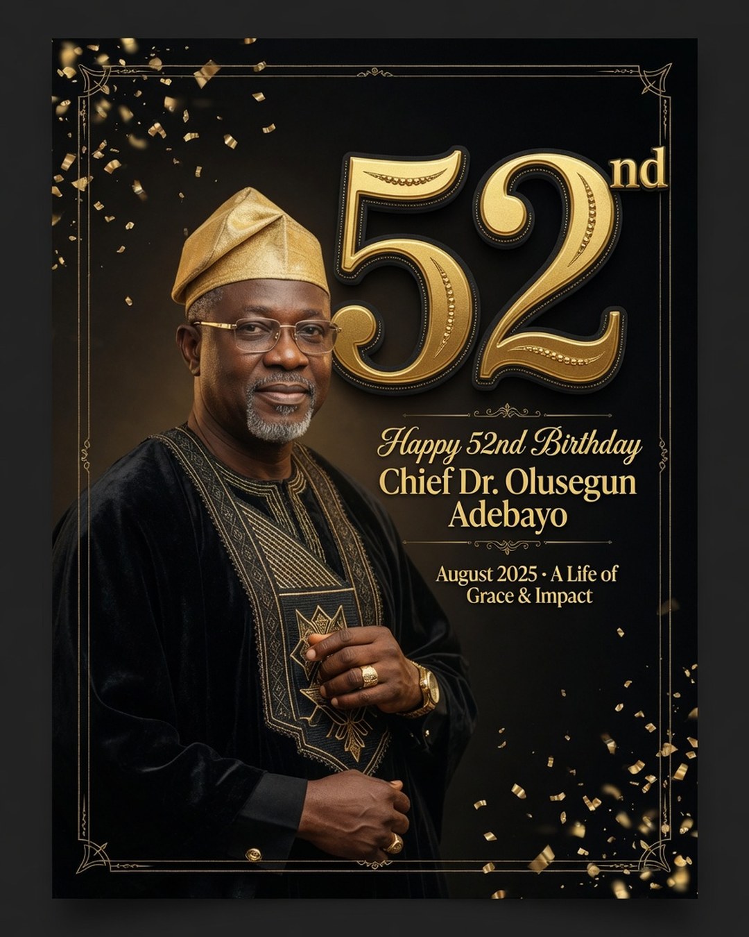 52nd Birthday Poster reference poster