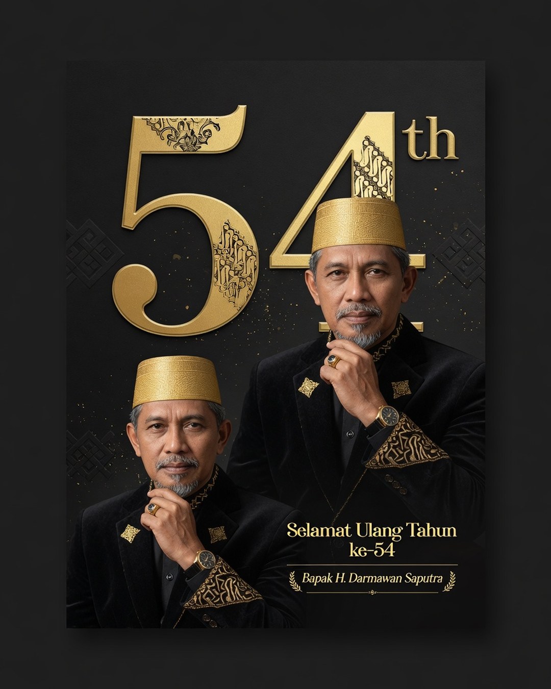 54th Birthday Poster reference poster