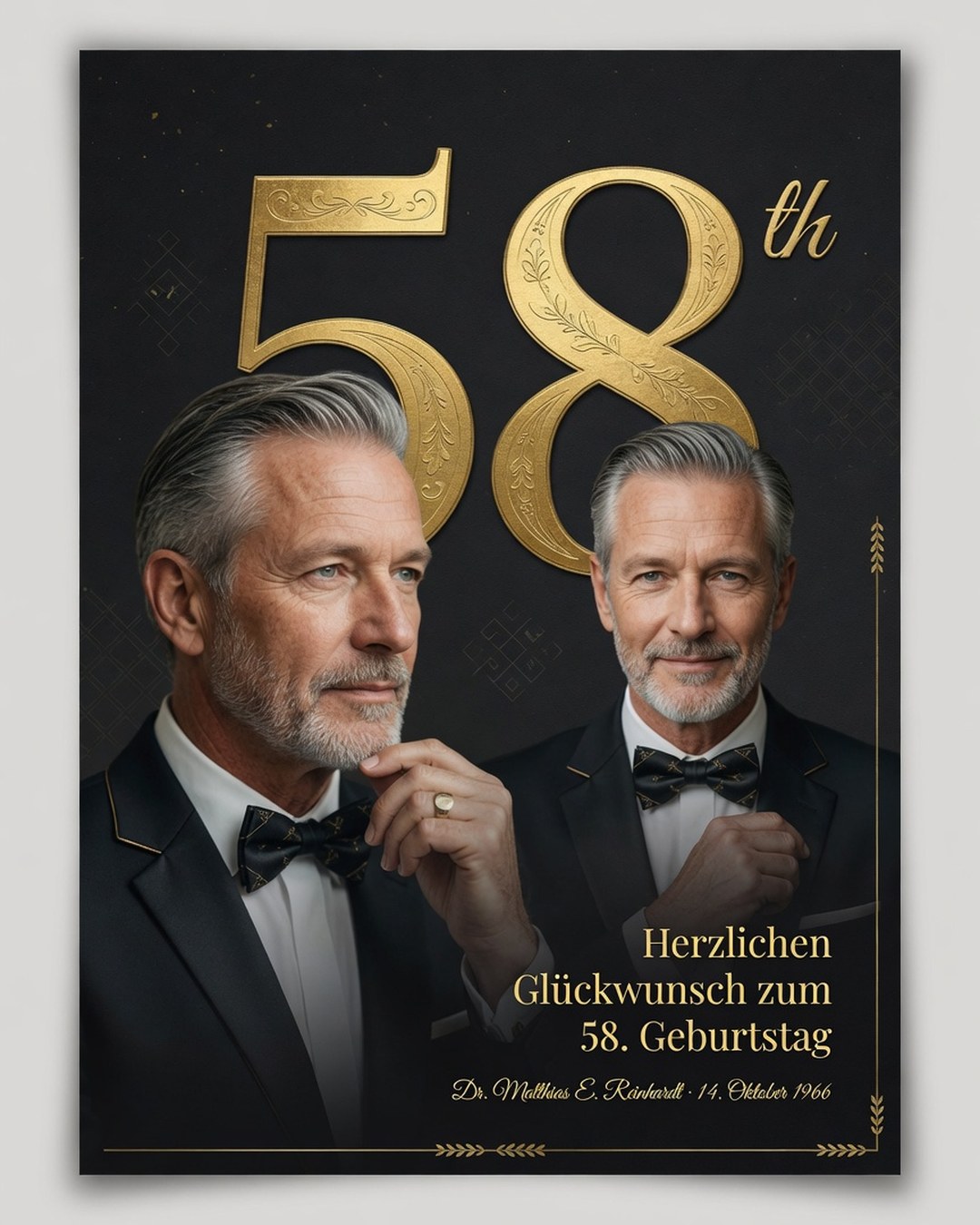 58th Birthday Poster reference poster