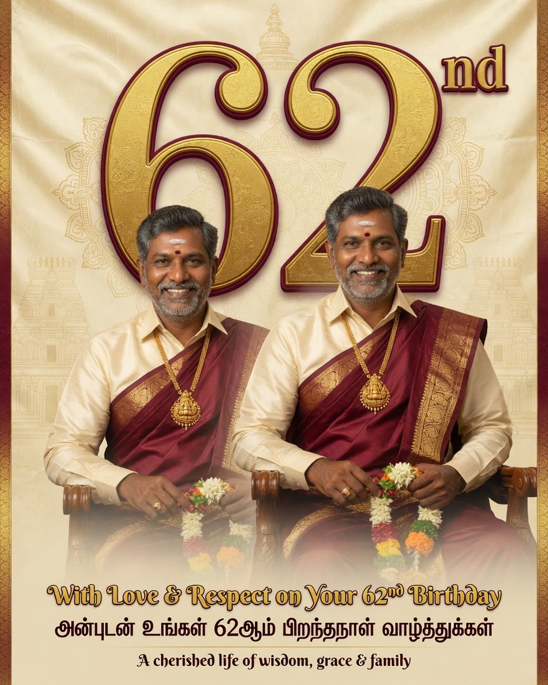 62nd Birthday Poster reference poster