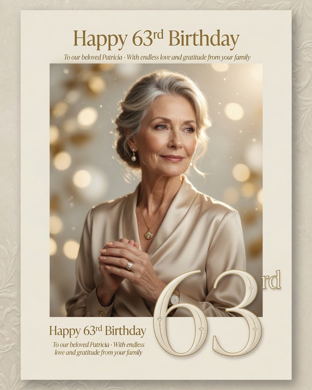 63rd Birthday Poster reference poster