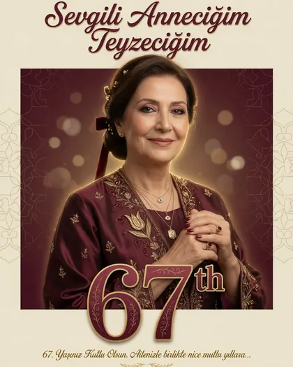 67th Birthday Poster — Birthday AI poster reference