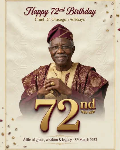 72nd Birthday Poster — Birthday AI poster reference