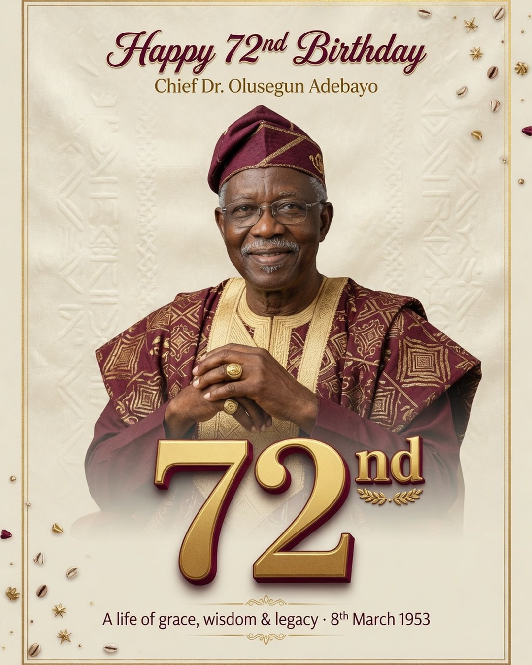 72nd Birthday Poster reference poster