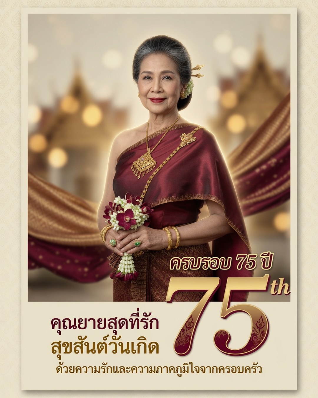 75th Birthday Poster reference poster