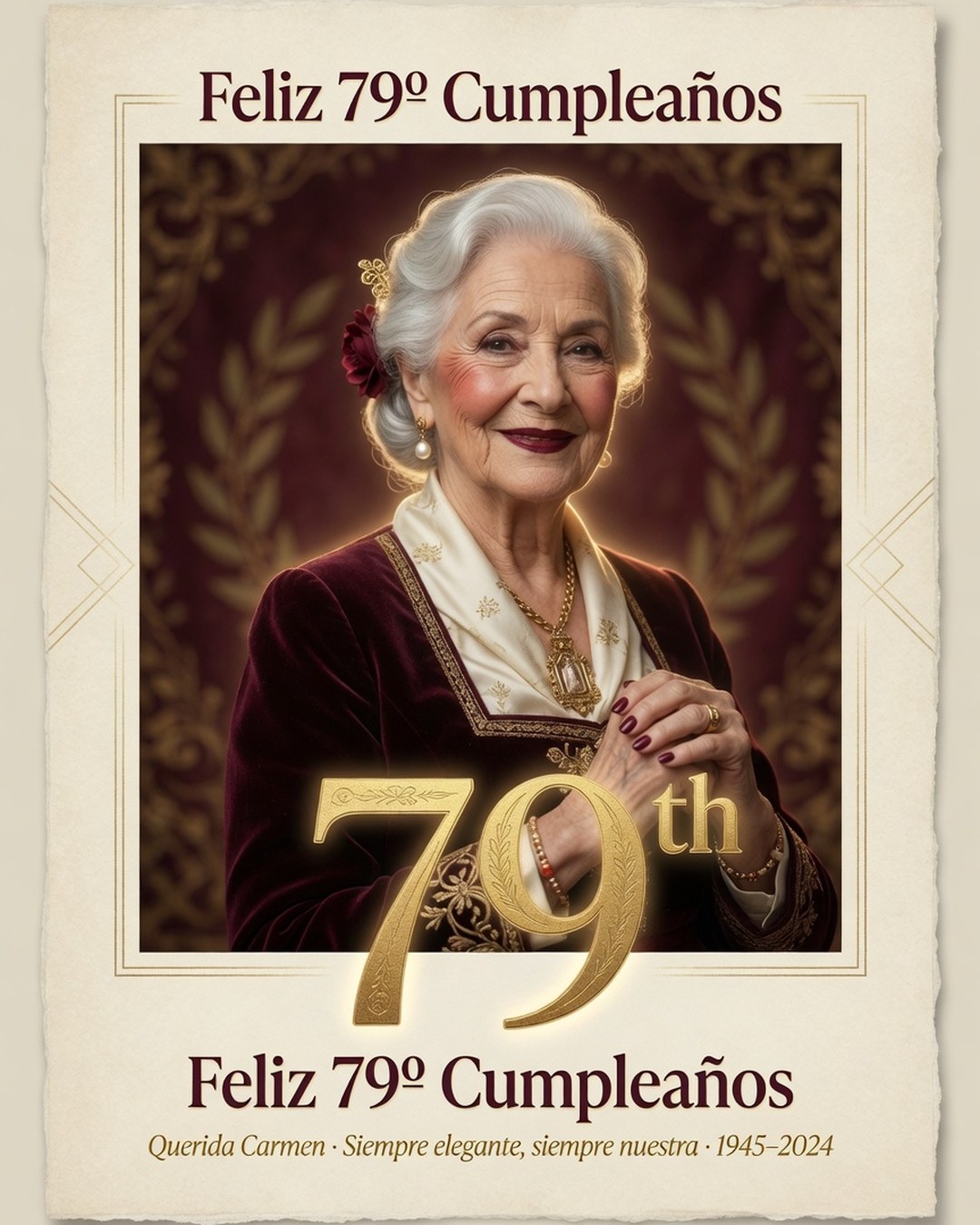 79th Birthday Poster reference poster