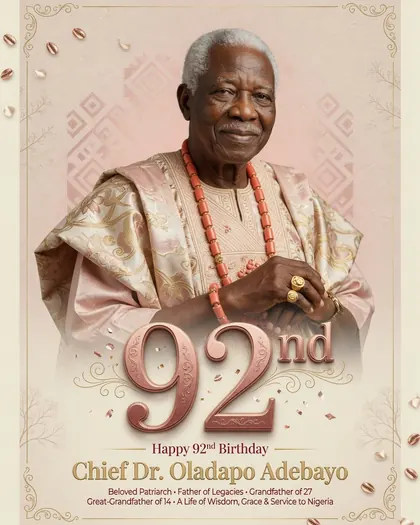92nd Birthday Poster — Birthday AI poster reference