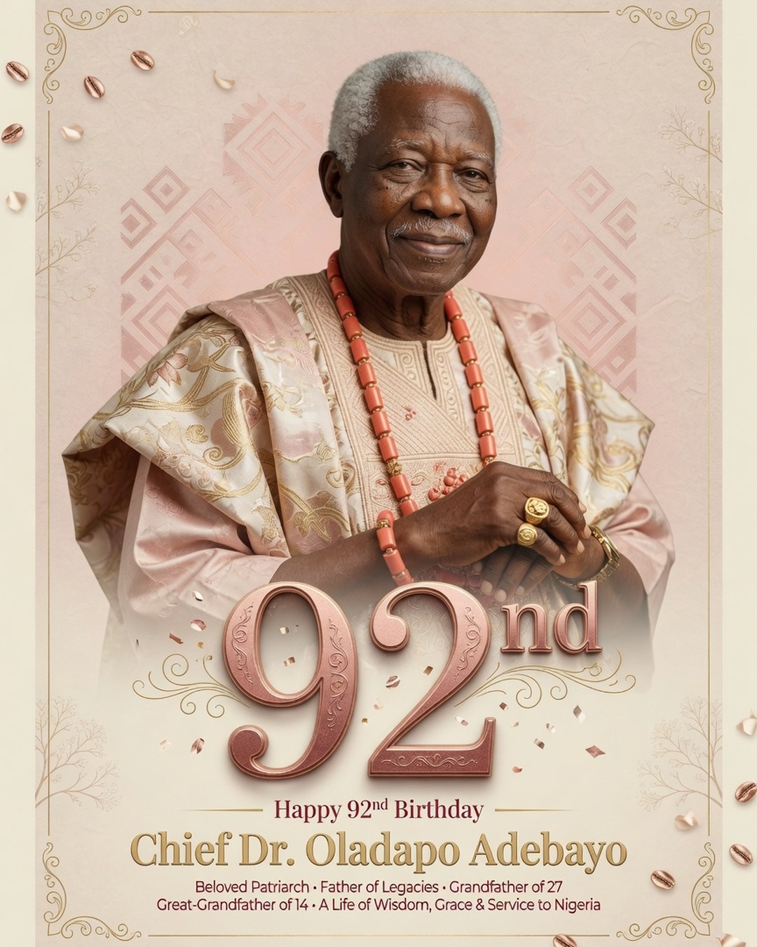 92nd Birthday Poster reference poster