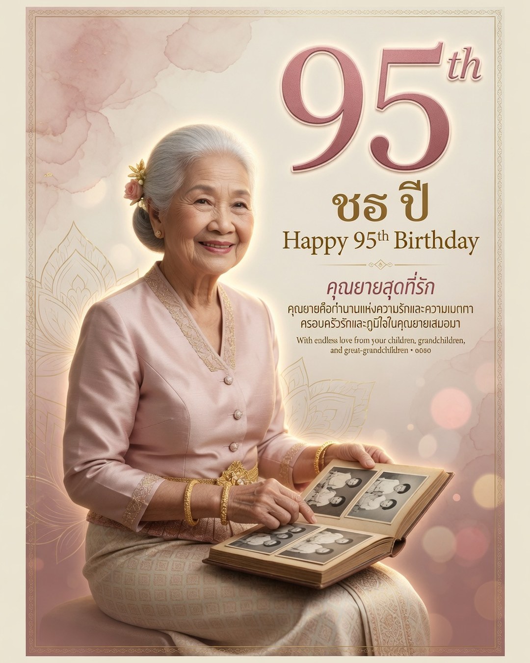95th Birthday Poster reference poster