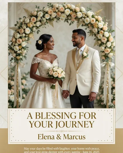 Wedding Day Blessing — Wedding AI poster reference