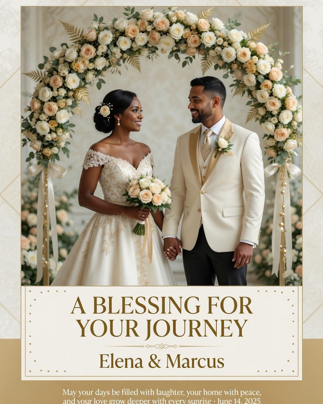 Wedding Day Blessing reference poster