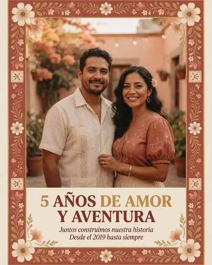 5th Anniversary — Anniversary AI poster reference
