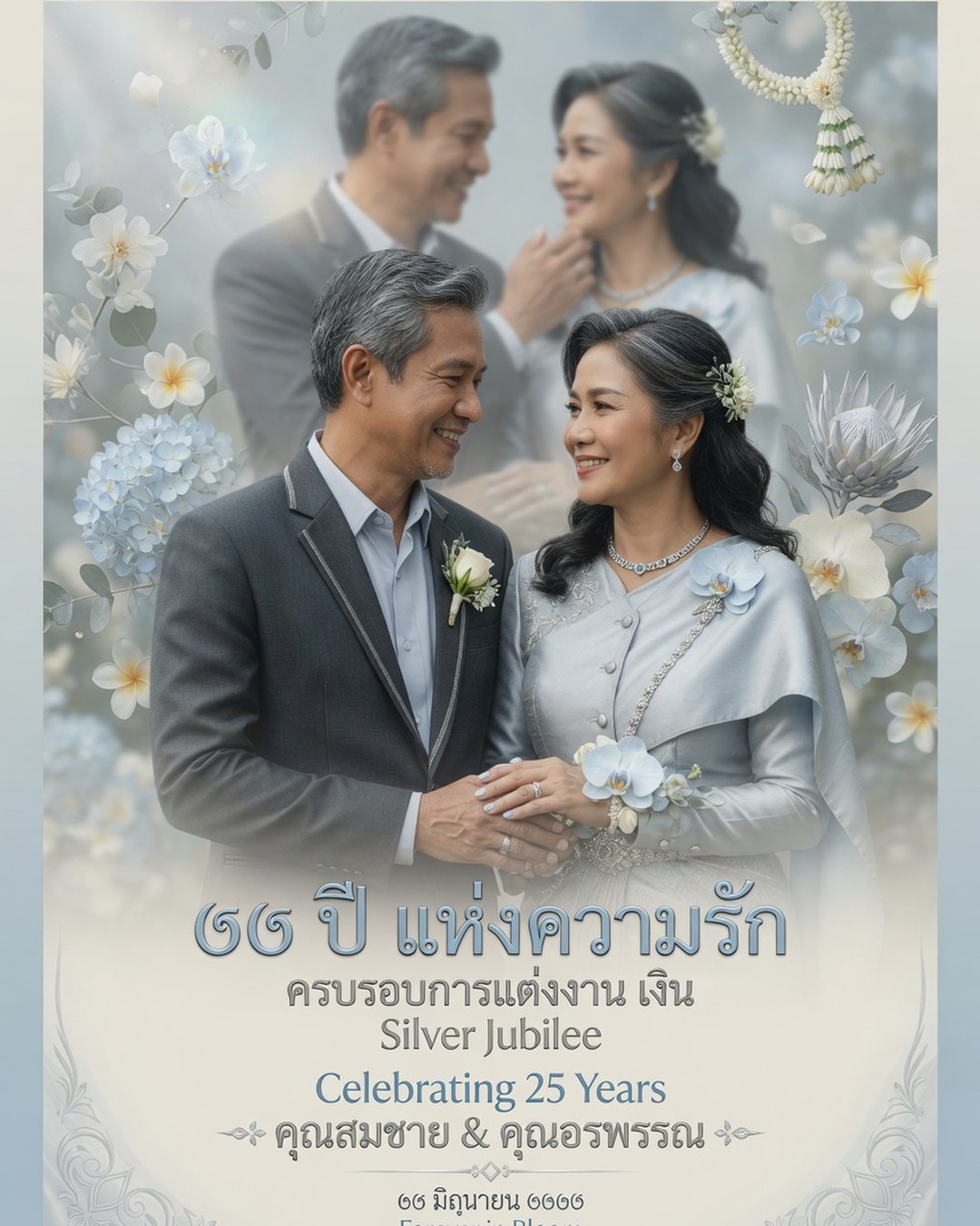 25th Silver Jubilee Anniversary reference poster