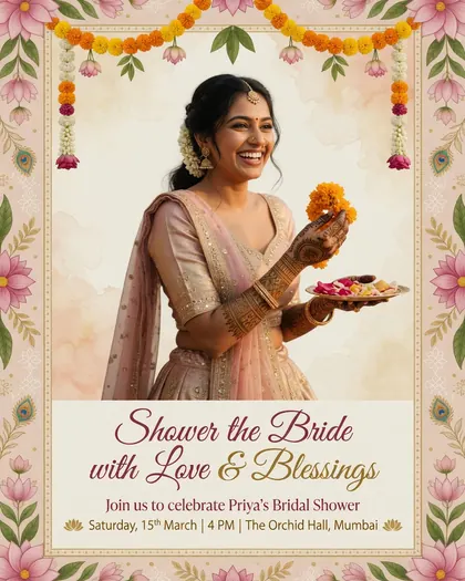 Bridal Shower — Bridal Shower AI poster reference