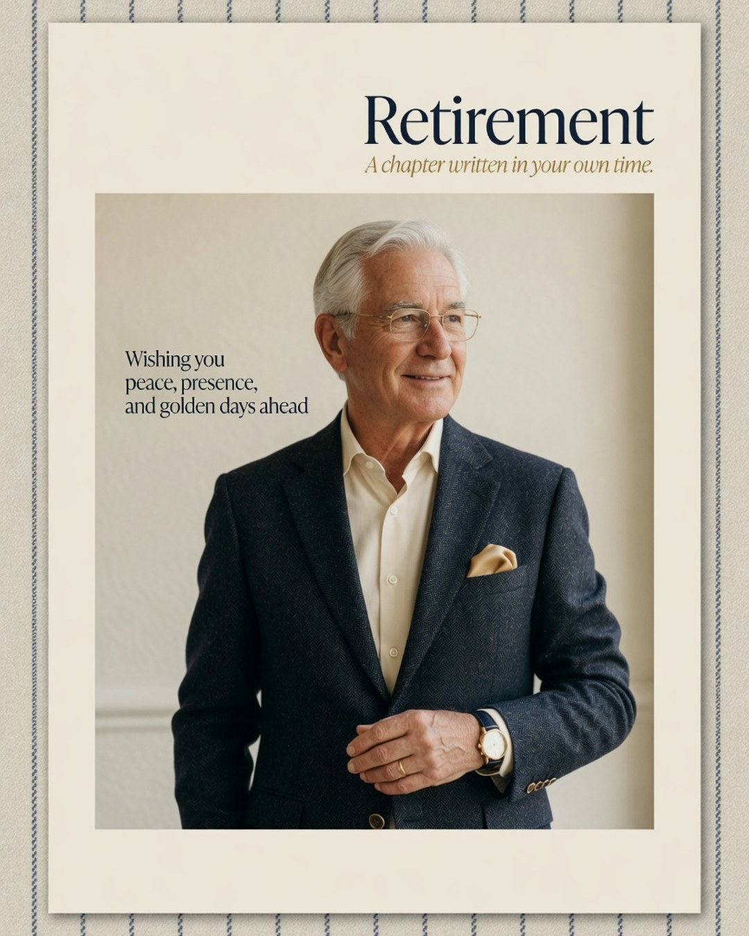 Retirement reference poster