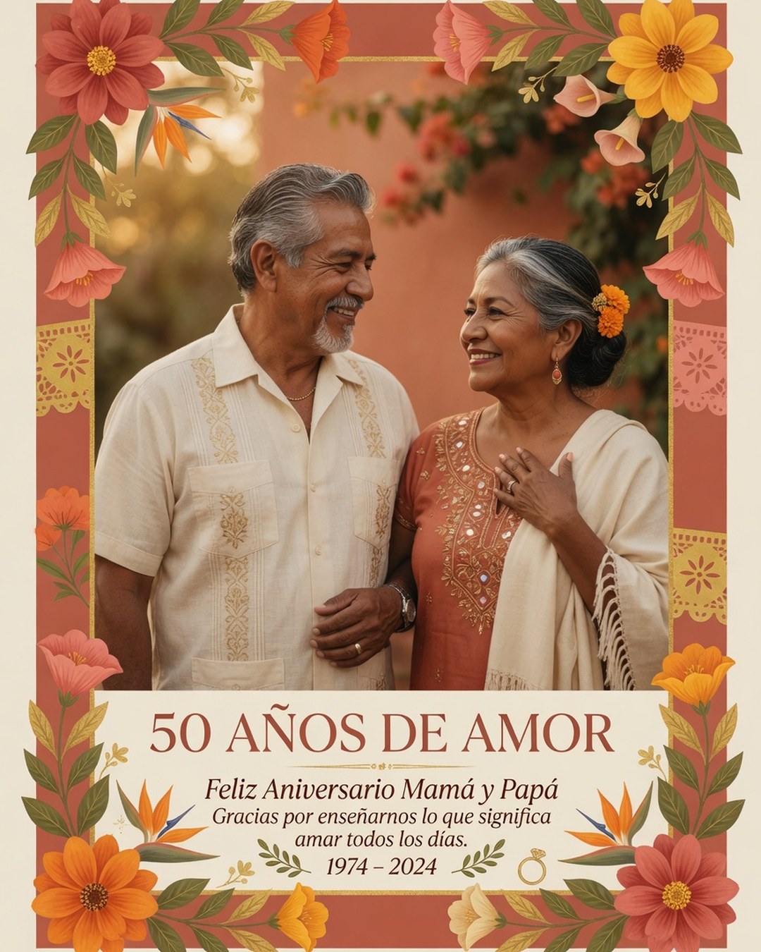 Parents' Anniversary reference poster
