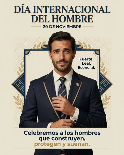 Men's Day — Congratulations AI poster reference